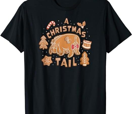 Disney winnie the pooh eeyore gingerbread a christmas tail t-shirt