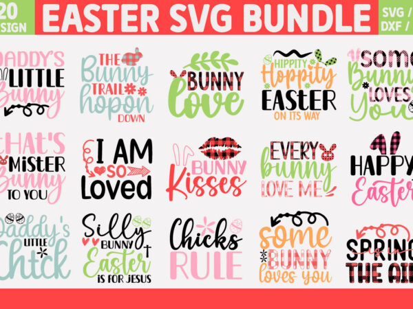 Easter svg bundle vector clipart