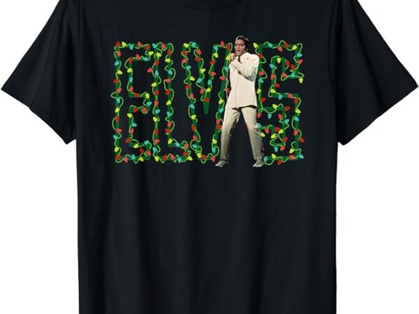 Elvis presley official elvis christmas lights t-shirt