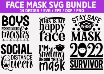 Face Mask SVG Bundle