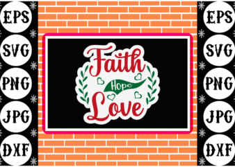 Faith hope love sticker 2