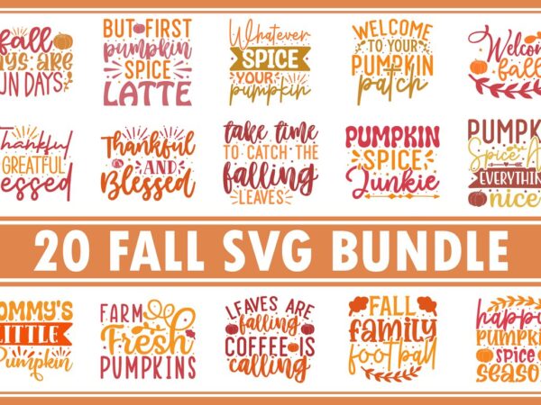 Fall svg bundle t shirt graphic design