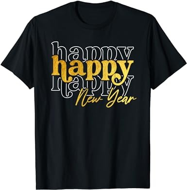 Family matching new years crew shirt happy new year 2024 t-shirt