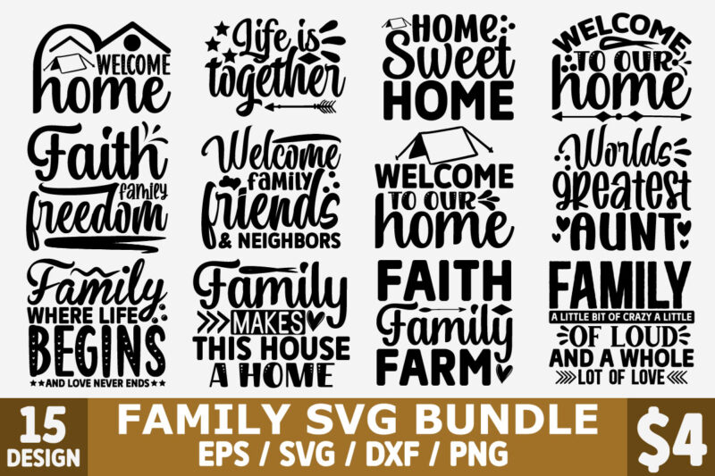 Family SVG Bundle