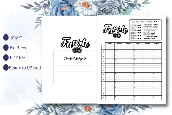 Farkle Score Sheets KDP Interior