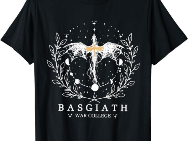 Fourth wing basgiath war college bookish men women t-shirt png file