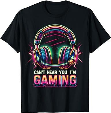 Funny gamer shirt for boys teens men video gaming graphic t-shirt