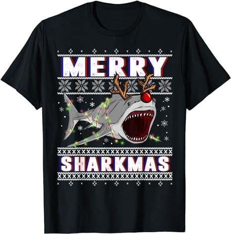 15 Christmas Shark Shirt Designs Bundle For Commercial Use Part 2, Christmas Shark T-shirt, Christmas Shark png file, Christmas Shark digita