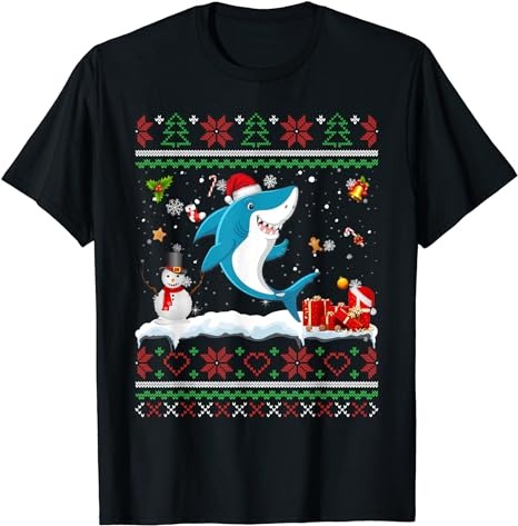 15 Christmas Shark Shirt Designs Bundle For Commercial Use Part 2, Christmas Shark T-shirt, Christmas Shark png file, Christmas Shark digita