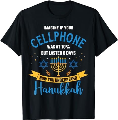 Funny cellphone jewish hanukkah chanukah T-Shirt