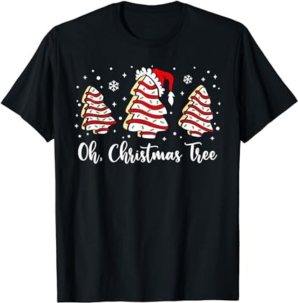 Groovy oh christmas tree cakes debbie becky jen cake lovers t-shirt