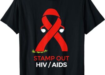 HIV Awareness Month Gifts Red Ribbon National AIDS Awareness T-Shirt