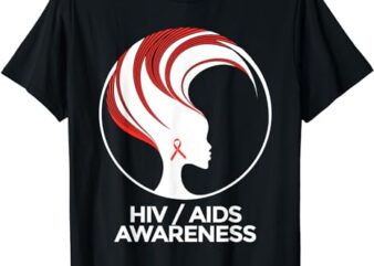 HIV Awareness Month Shirt for Women Girls AIDS T-Shirt