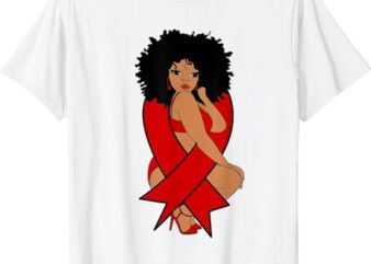 HIV awareness tshirt, aids awareness tshirt for Black girls T-Shirt