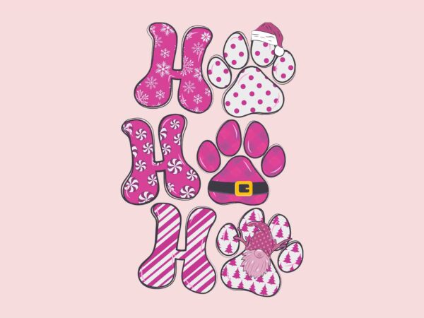 Ho ho ho pink christmas svg, pink christmas svg, pink winter svg, pink santa svg, pink santa claus svg, christmas svg graphic t shirt