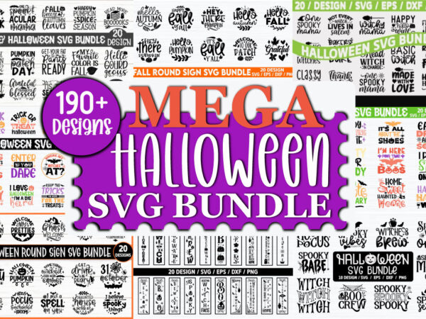 Halloween mega svg bundle graphic t shirt