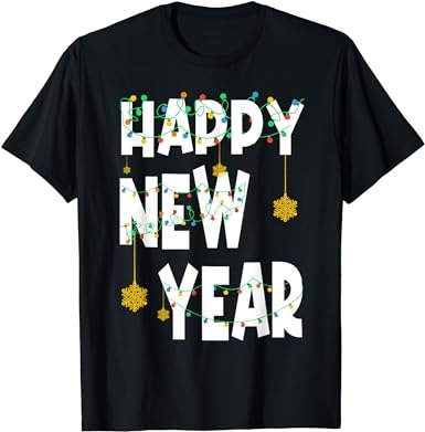 Happy new year 2024 new years eve party countdown fireworks t-shirt