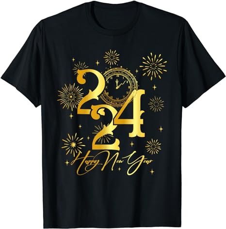 15 New Year 2024 Shirt Designs Bundle For Commercial Use Part 4, New Year 2024 T-shirt, New Year 2024 png file, New Year 2024 digital file,