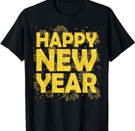 Happy new year nye party 2024 funny new years eve confetti t-shirt 1