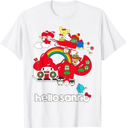 Hello sanrio christmas friends shirt t-shirt