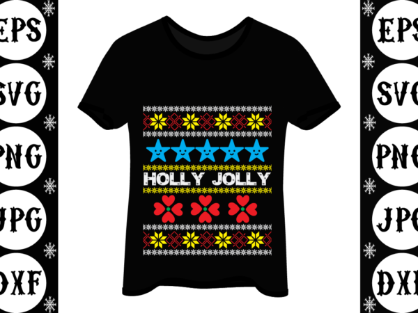 Holly jolly graphic t shirt