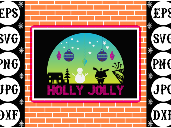 Holly jolly graphic t shirt