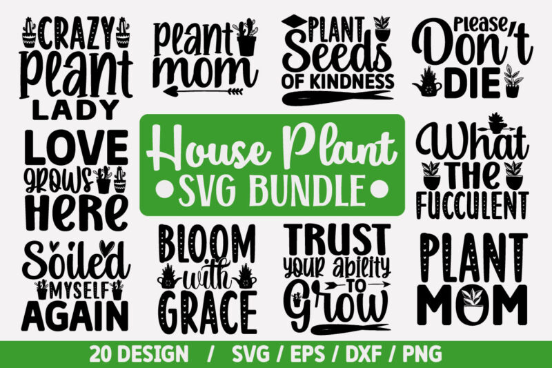 House Plant SVG Bundle