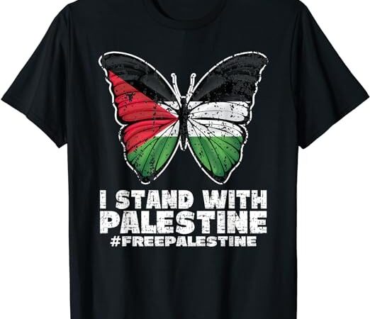 I stand with palestine for their freedom free palestine t-shirt