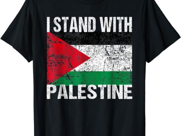 I stand with palestine free palestine t-shirt png file