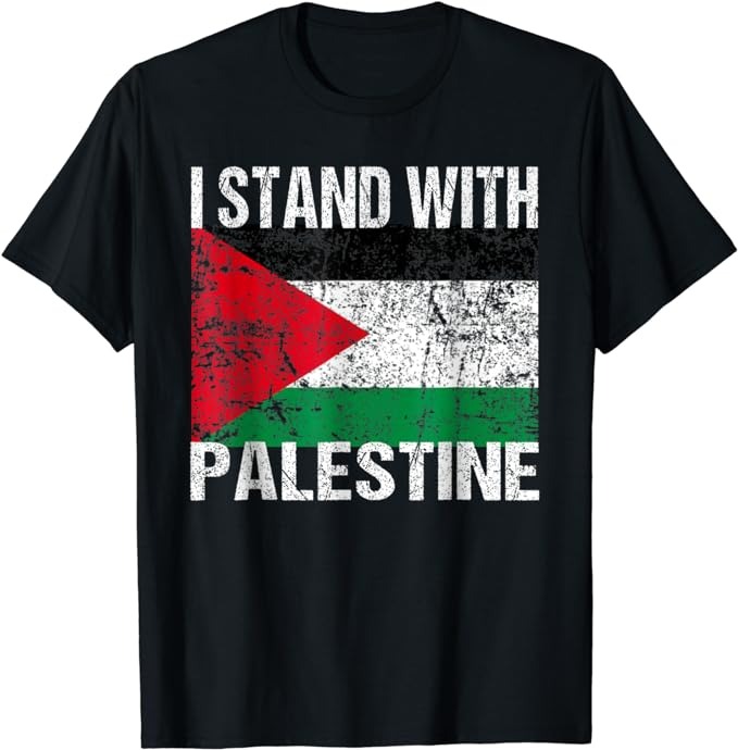 I Stand With Palestine Free Palestine T-Shirt PNG File