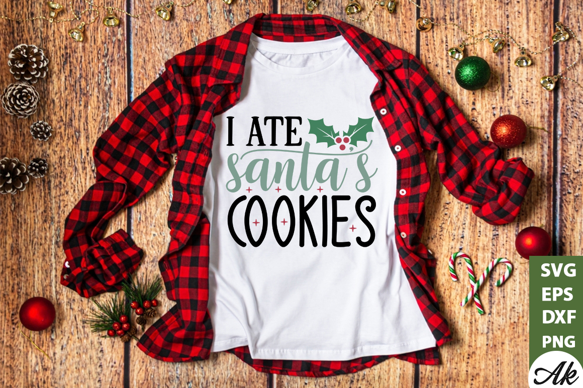 I ate santa's cookies SVG - Buy t-shirt designs