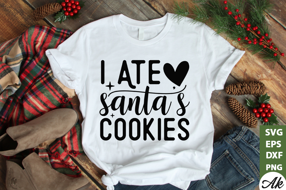 I ate santas cookies SVG - Buy t-shirt designs