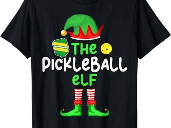 I’m the pickleball elf christmas family matching pajama t-shirt