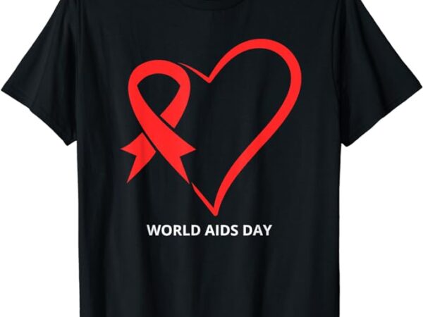 In december we wear red world aids day 2023 t-shirt 1