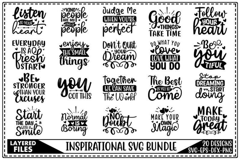 Inspirational SVG Bundle