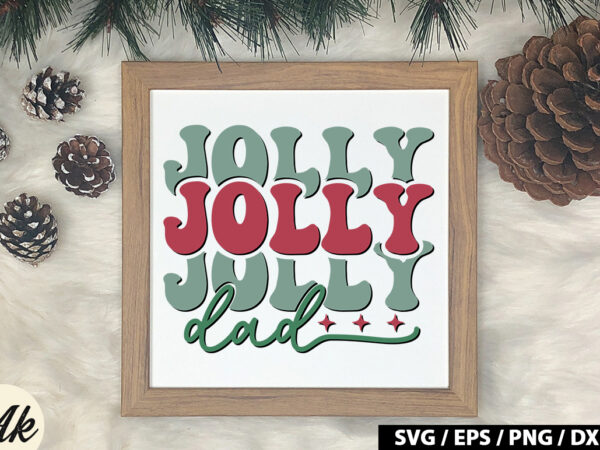 Jolly dad retro svg vector clipart