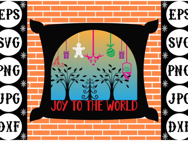 Joy to the world 1 vector clipart