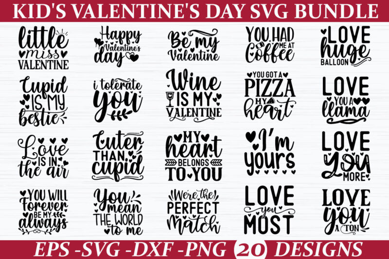 Valentine’s day Mega SVG Bundle