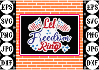 Let freedom ring sticker
