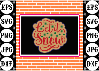 Let it snow sticker 1