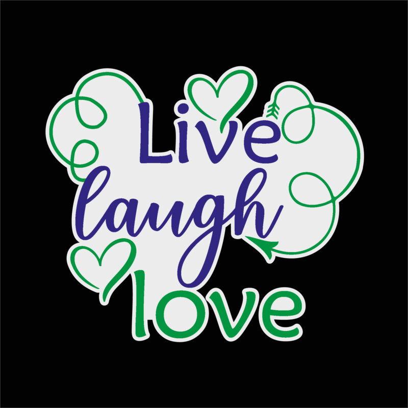 Live laugh love sticker