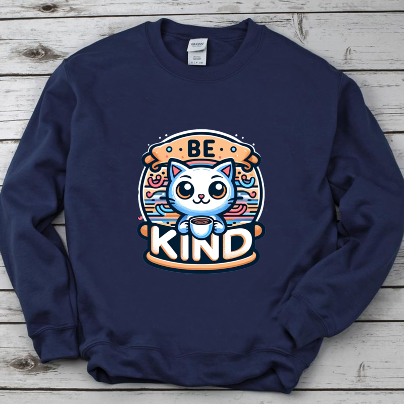 Be Kind Coffee Be Kind Cat T-Shirt , Be Kind Shirt, Funny Cat Shirt PNG File