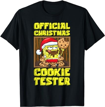 Mademark x spongebob squarepants – spongebob christmas official christmas cookie tester funny t-shirt