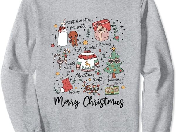 Merry christmas favorite doodles thing christmas vibe sweatshirt