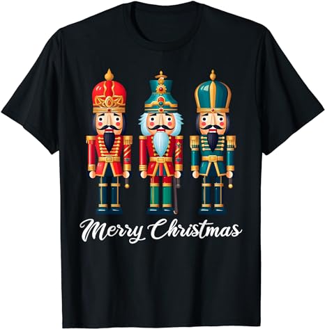 Merry Christmas Nutcracker Ballet Festive Xmas Men Women T-Shirt 1