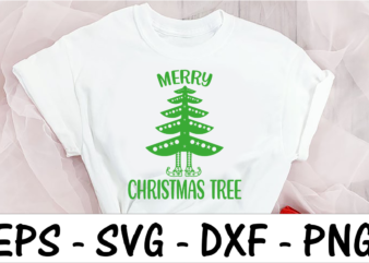 Merry Christmas tree t shirt designs for sale