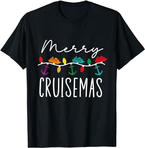 Merry Cruisemas Family Cruise Christmas Shirt Cruisin Crew T-Shirt