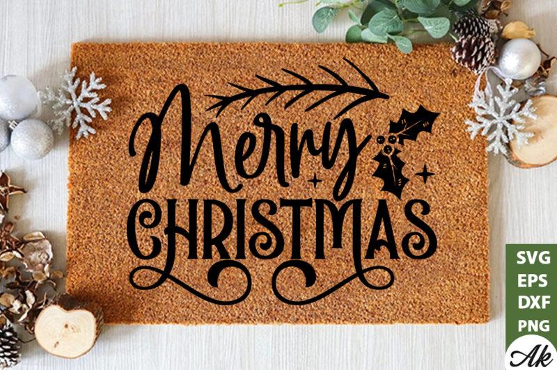 Christmas Doormat SVG I Christmas Welcome Door Mat SVG