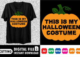 This is my Halloween costume shirt design print template