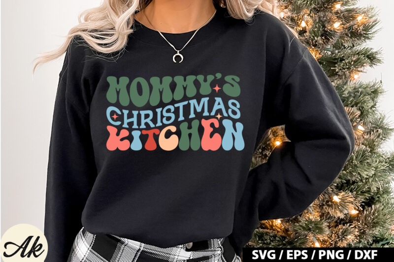 Mommy’s christmas kitchen Retro SVG